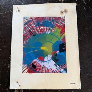 Vintage 1970s Spin Art Painting Minnesota State Fair Carnival Souvenir Prize